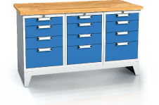 Standardausführung alpede UNI - Platten - Container - Robustes Gestell mit Füßen 880 x 1500 x 700